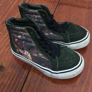 Vans Dinosaur High Top Zipper Back Sneakers